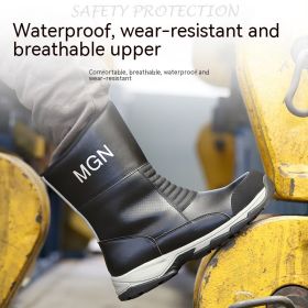 Plus Size Labor Protection Shoes Anti-smashing And Anti-stab Safety Shoes (Option: 616 Plush-41)