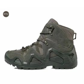 Mid-top High-top Military Fans Outdoor Training Hiking Shoes Military Fans Combat Boots (Option: Chinese Army Green-40)