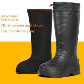 Winter Fleece-lined EVA Foam Snow Boots (Option: Black-41)
