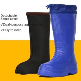Winter Fleece-lined EVA Foam Snow Boots (Option: Sapphire Blue-42)